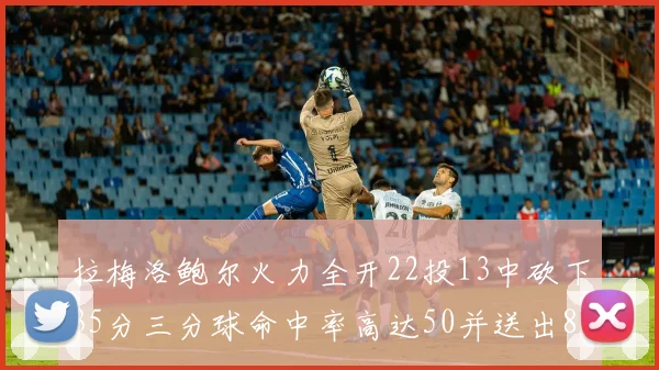 拉梅洛鲍尔火力全开22投13中砍下35分三分球命中率高达50并送出8次助攻